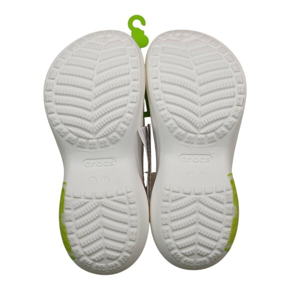 Crocs Bae Fresh Fruits Lime Clogs With Platform Sole Womens 7 White Green Limes - Picture 9 of 12